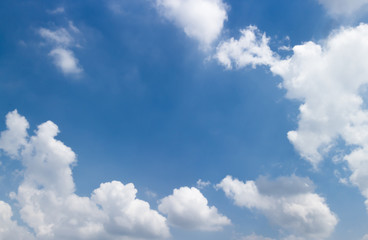 Blue sky background with clouds