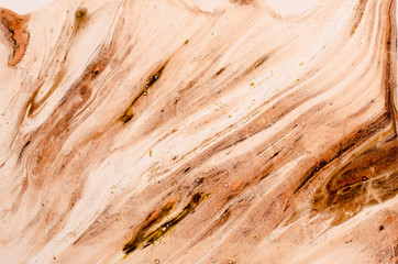 Abstract background for text or image. Ebru technique. Modern art. Marbled paper. Marbleized effect. Marble paper texture. Brown.