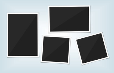 Collection of vector blank photo frames