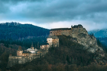 Panoramic view of the fairytale Castle in Oravský Podzámok Slovakia