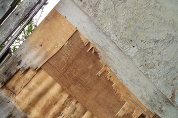 Rustic patchy wooden wall background