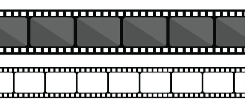Film strip collection. Vector template.