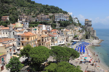Fototapeta na wymiar Panoramic view of Cetara, Italy