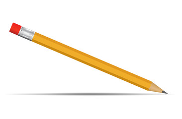Yellow Pencil Realistically. 