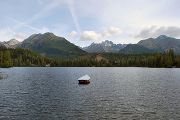 Lake Strbske Pleso in the High Tatras, Slovakia