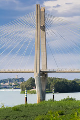 pont de Beaucaire-Tarascon sur le Rhône, France 