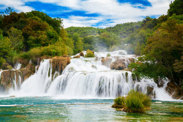 the biggest waterfall in Krka National Park