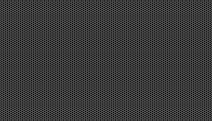 White honeycomb on a black background. Seamless texture. Isometric geometry. 3D illustration