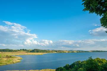 Fototapeta premium Landscape at the canal Baaber Bek in Baabe-Moritzdorf