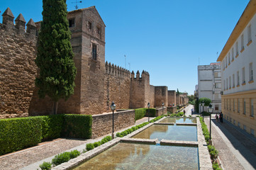 Obraz premium Stadtmauer an der Puerta de Almodóvar, Cordoba, Andalusien, Spanien
