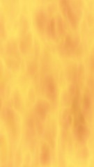 Abstract Fire Background with Flames. Wall of Fire. Glare on the water. 3D illustration