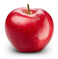 Red apple isolated on white