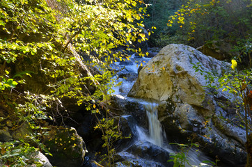 Herbst in den Gorges du Cady in den Pyrenäen
