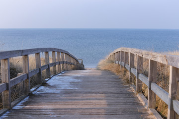 Fototapeta premium romantic path to the sea