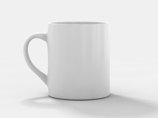 Mug Mockup standing on the surface. 3D