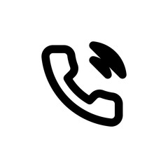 Phone call vector icon isolated on background. Trendy sweet symbol. Pixel perfect. illustration EPS 10.
