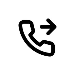 Phone forwarded vector icon isolated on background. Trendy sweet symbol. Pixel perfect. illustration EPS 10.