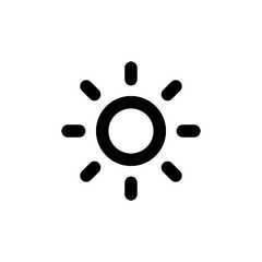 Sun vector icon isolated on background. Trendy sweet symbol. Pixel perfect. illustration EPS 10.