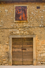 A building in the historic village of Vodnjan (also called Dignano) in Istria, Croatia
