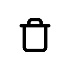 Trash vector icon isolated on background. Trendy sweet symbol. Pixel perfect. illustration EPS 10.