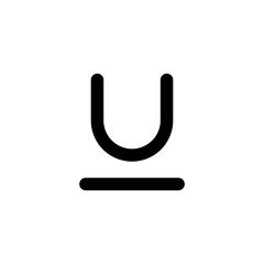 Underline vector icon isolated on background. Trendy sweet symbol. Pixel perfect. illustration EPS 10.
