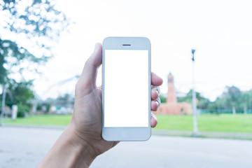 Young man is taking photos to capture memories. And this handset was used 5 years ago.