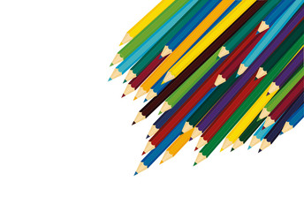Colorful pencis. Vector on white background
