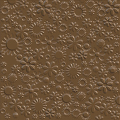 Floral chocolate background.