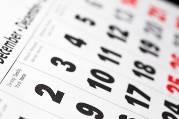 the calendar background