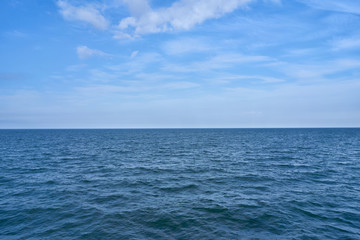 Calm sea and blue sky. 