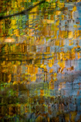 Autumn colors and reflections at Plitvice Lakes National Park