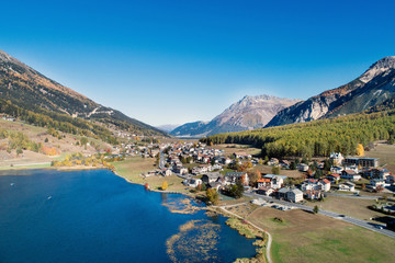 Fototapeta na wymiar Alpine Village of S.Valentino, Trentino. Venosta Valley