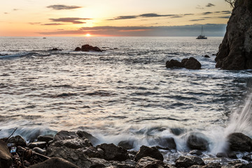 Sunset from Nahomi Park in Quepos, Costa Rica