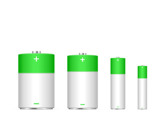 Alkaline battery set