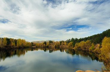 Student career. Autumn panorama