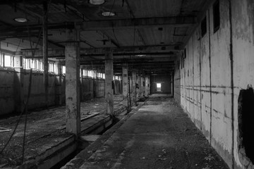 half destroyed capital administrative building