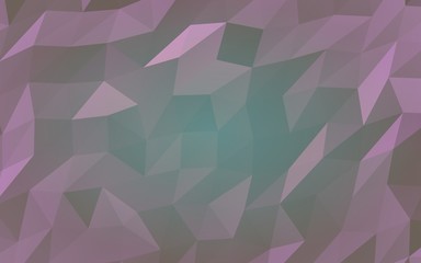 Abstract triangle geometrical purple background. Geometric origami style with gradient. 3D illustration