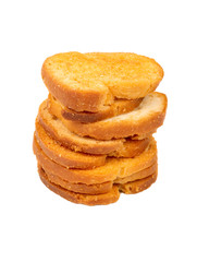 Stack of bruschetta crackers