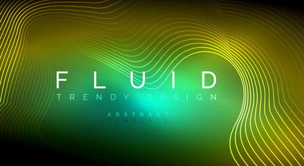 Digital flowing wave particles abstract background