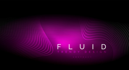 Digital flowing wave particles abstract background