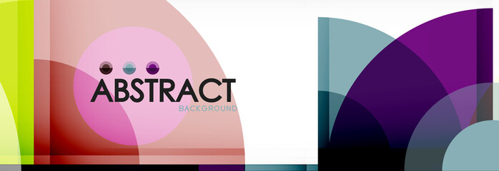 Obraz premium Vector fantastic circle modern geometric background template