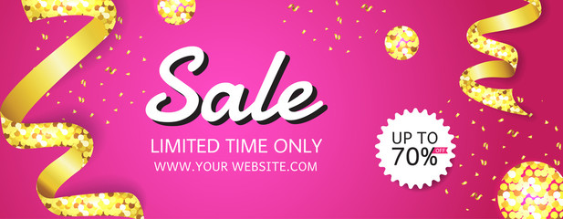Black Friday sale posters vector. Black friday sale banner, special offer shopping illustration