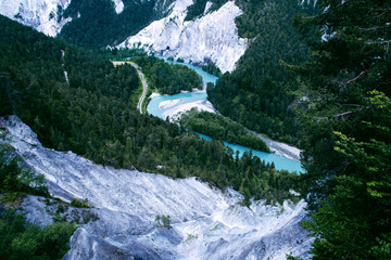 Ruinaulta canyon in Switzerland.