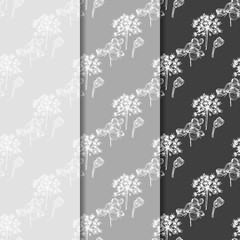 seamless floral pattern with wild flower
