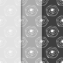 Seamless geometric abstract pattern with circles and rings