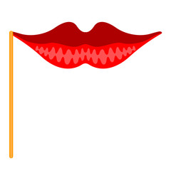 Isolated beauty lips mask. Vector illustration design