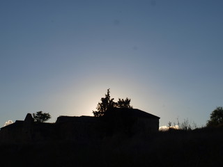 atardecer en la mancha