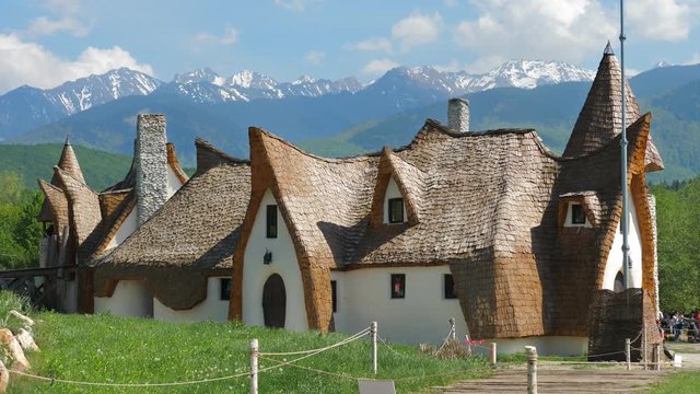 Castle of fairy Romania, magical place between mountains