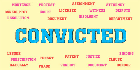 convicted Words and tags cloud