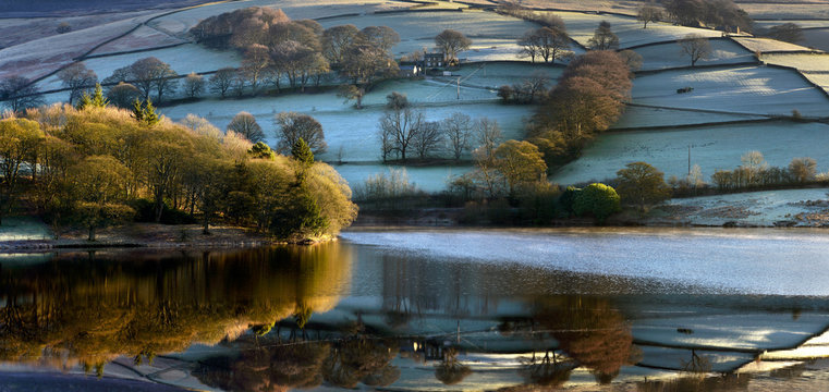 Reflection of Ladybower Reservior